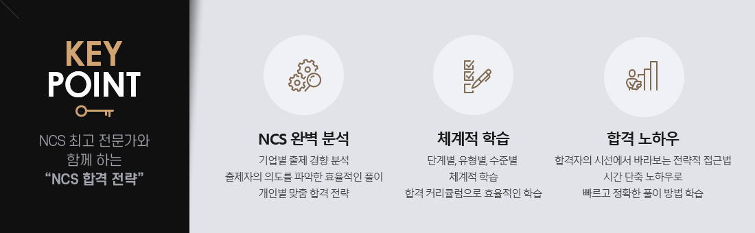 keypoint:NCS 최고 전문가와 함께하는 NCS 합격전략